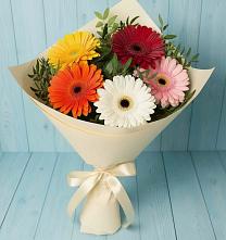 Букет цветов из:  Герберы в Первоавгустовском