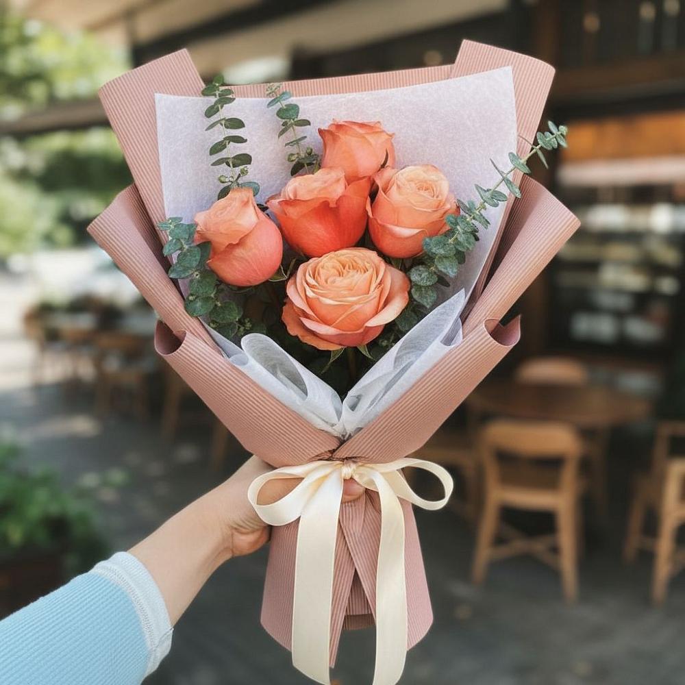 Букет цветов из: Розы в Первоавгустовском