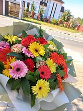 Букет цветов из:  Герберы #REPLACE_PRED# Первоавгустовском