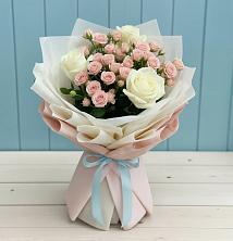 Букет цветов из:  Розы в Первоавгустовском