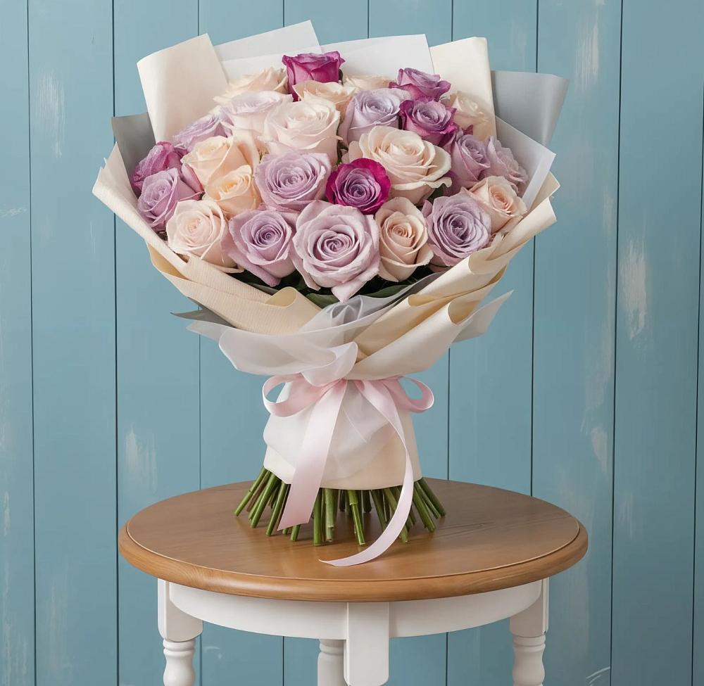 Букет цветов из: Розы в Первоавгустовском