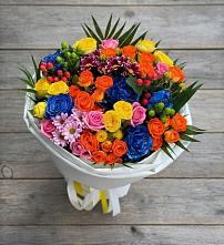 Букет цветов из:  Розы и Хризантемы в Первоавгустовском