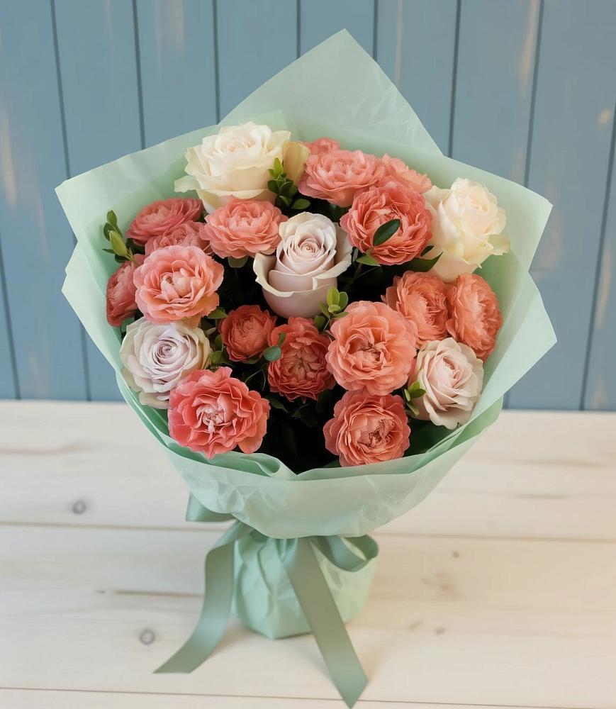 Букет цветов из: Розы в Первоавгустовском