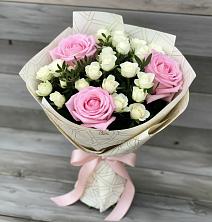 Букет цветов из:  Розы в Первоавгустовском