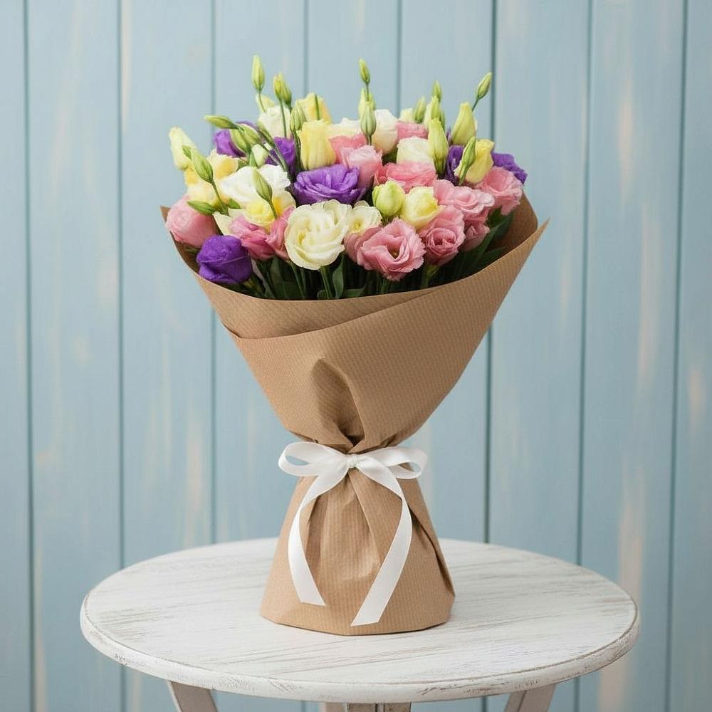 Букет цветов из: Лизиантусы в Первоавгустовском