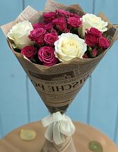 Букет цветов из:  Розы #REPLACE_PRED# Первоавгустовском