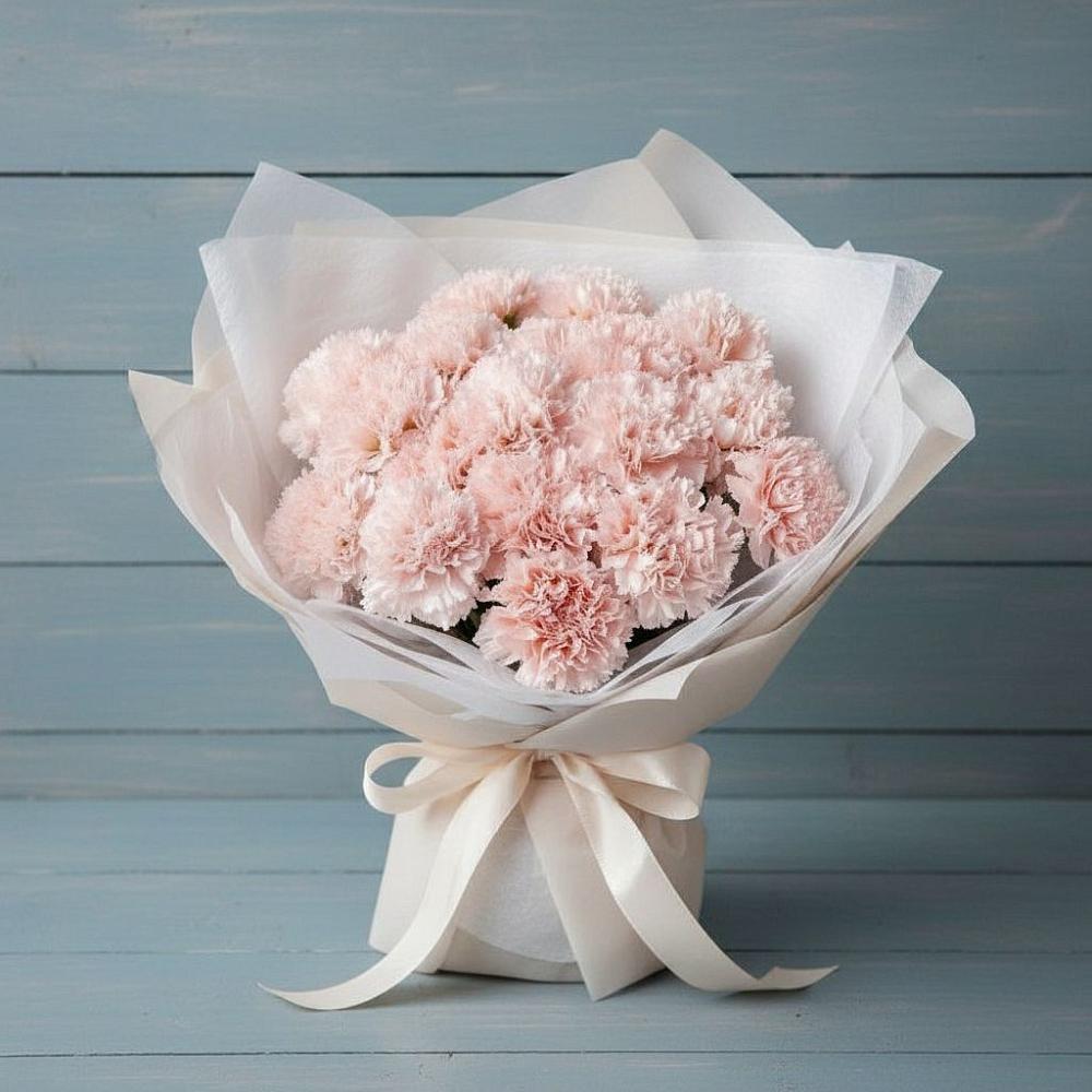 Букет цветов из: Гвоздики в Первоавгустовском