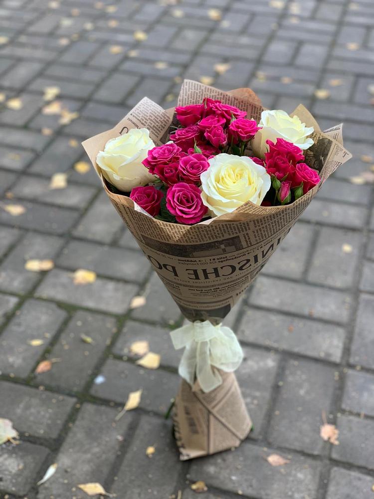 Букет цветов из: Розы в Первоавгустовском