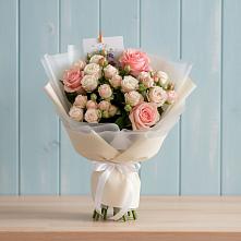 Букет цветов из:  Розы в Первоавгустовском