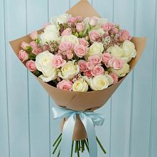 Букет цветов из:  Розы в Первоавгустовском