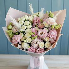 Букет цветов из:  Альстромерии и Розы в Первоавгустовском