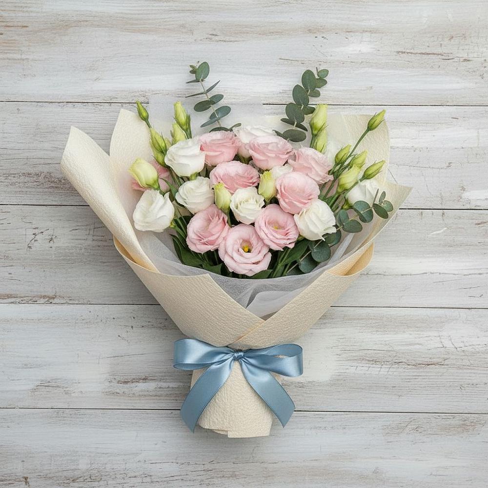 Букет цветов из: Лизиантусы в Первоавгустовском